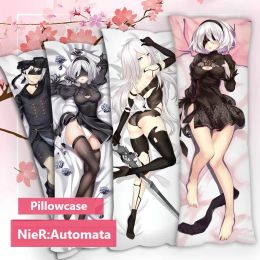 Pillow NieR:Automata Anime Body Pillow Cover YoRHa No.9 Dakimakura Case 2b A2 9S Hug Body Pillowcase Cushion Cover Otaku Gift 150X50