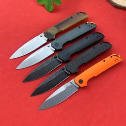 KS 2038 Pocket Folding Knife D2 Steel Aluminium and carbon Fibre Handles Outdoor Hunting Bailout Tactical Knife Reversible Clip