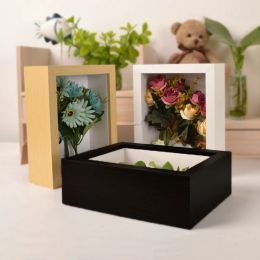 Frames DIY Specimen Photo Frame Internal Depth 4.5cm For Displaying ThreeDimensional Works Picture Frame Photo Decor