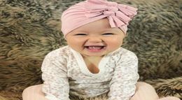 Baby Turban Hats Newborn Toddler Elastic Hospital Hat Headwrap with Big Bow for Girls Boys 2252958