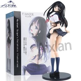 Action Toy Figures 27cm Daiki Kogyo Anime Figure Niramare Twister Game F-ism Shoujo PVC Action Figure Sexy Girl Aldult Collection Model Doll Toys Y2404256S49