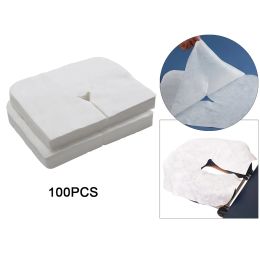 Pillow 100x Disposable Face Cradle Covers Pillow Cushion Cover for Massage Tables Beauty Salon Bed