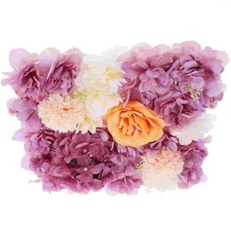 Decorative Flowers Flower Wall Panel Artificial Cloth Rose For Wedding Backdrop Decoration