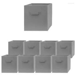 Storage Bags High Quality Folding Home Toy Organiser 9 Cube Box With Handles Drawer Boxes Set