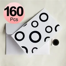 Jewellery Pouches Wholesale 160pcs Gift Envelope Greeting Birthday Card In Est Box Set For Charm Bracelet Necklace Ring Packaging Display