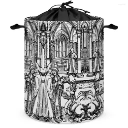 Storage Bags Apocalyptic Illustration No.10 Measure Temples Witnesses Tank Laundry Basket Organiser Division Of Clothes And G