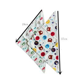 100%Cotton Bibs Baby Feeding Smock Infant Burp Cloths Cartoon Saliva Towel Eating Accessory Stuff 240422