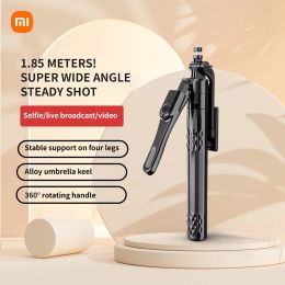 Sticks Xiaomi C11 Bluetooth Selfie Stick 185CM Aluminum Alloy Quadrupod USB Charging Bluetooth 360 ° Rotation PTZ Handheld Selfie Stick