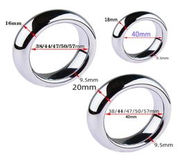 6 Size Metal Cock Ring sexyToys For Men Penis bondage lock Delay Ejaculation Rings Weight Cockring sexy Toys Adults 189403808