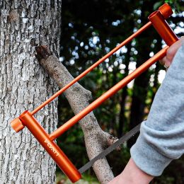 Tools Lixada Portable Folding Wood Saw Aluminium Alloy Hand Saw Multifunctional Mini Garden Bucksaw for Outdoor Camping Equipment 2022