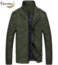 CROCODILE brand Mens Bomber Jackets Casual Outerwear Coats Spring Autumn Male Jacket Wind Breaker Motorcycle Jacket Men 2011306194870