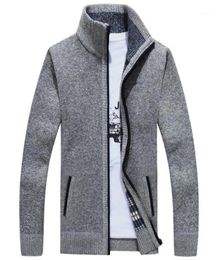 Men039s Hoodies Sweatshirts Men Wool Warm Male Autumn Zipper Jacket Knitwear Coat Fit Casual Fleece Dress Cashmere Winter Sli6156071