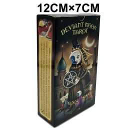 Games Deviant Moon Divination Tarot Borderless Edition with Guidebook, Unique Tarot Cards, 78 Tarot Cards, Custom Design