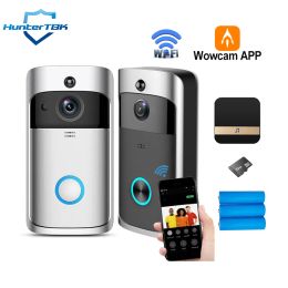 Doorbells Wireless Wifi Video Doorbell Wowcam App Door Viewer 720p Lens Night Version