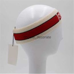 Designer Headbands Women Men 3 Color Red Black White Letter Print Elastic Headband Fashion Sport Turban Headwraps for Hair Accessories Gifts