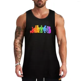 Men's Tank Tops GAY PRIDE - Sexy Rainbow Top Working Vest Gym Clothing Men Clothes