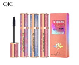 QIC Mascara Colourful Star Sky Waterproof Black Mascaras 36H Longlasting Cruling Thick Lengthening Fast Quick Dry Makeup Lash Masc2682024