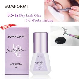 Tools SUMFORMI New Glue for Eyelash Extension 0.5s Dry Thin Black Lash Glue Low Odor Eyelashes glue Waterproof Lash Extension Supplies