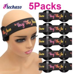 Adhesives Edge Melt Band For Lace Wigs With Ear Protection 5Packs Sticker Elastic Band With Logo For Laying Lace Edge Control Hair Band
