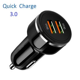 Chargers QC 3.0 quick charge universal Plug car charger usb 3.0 a car charging double USB QC3 0 car charging fast charge for mobile Phone