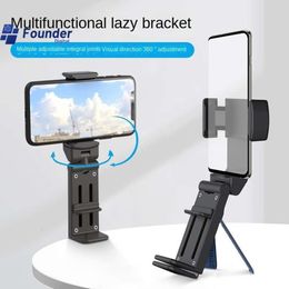 3C Founder Outdoor Multifunctional Mobile Phone Holder Lazy Person Folding Holder Wholesale Adjustment Rotatable Portable 2024