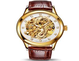 AESOP Dragon Watch Men Luxury Gold Automatic Mechanical Watch Sapphire Golden Men039s Wristwatch Male Clock Men Relogio Masculi6277323