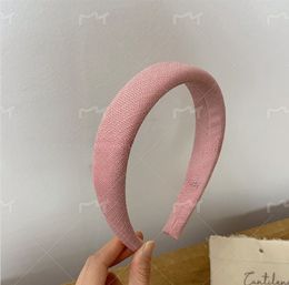 Classic luxury solid Colour letter headband Designer brand Headband Women's brand casual fashion headband Fashionable small fragrance advanced sense