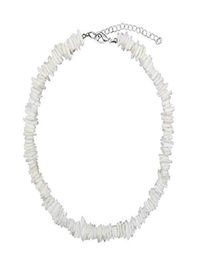 Chokers 2022 Bohemian Natural Puka Shell White Colour Irregular Chip Choker Necklace For Women Men Collares De Moda Kolye6130414