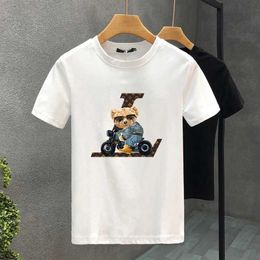 Men's T-Shirts Luxury Brand L Bear 100% Cotton High Quty Printing Couple Ts Summer Harajuku For Men/Women Short Slve T-shirt Asian Size T240425