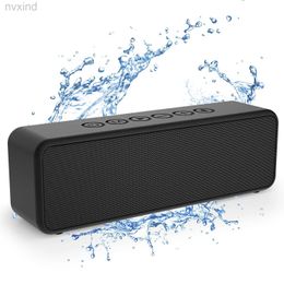 Portable Speakers BOGASING M6 Portable Bluetooth Speaker 30W Wireless bluetooth 5.0 Speaker Enhanced Bass Built-in Mic IPX6 Waterproof for Camping d240425