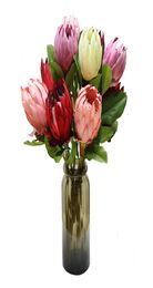 Beautiful Artificial Africa Protea Cynaroides Silk Flowers Branches Home Wedding Decoration Wreaths Plants Floral1163811