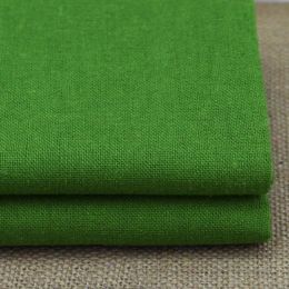 Fabric 100*140cm cotton linen fabric curtain trousers material army green fabric tecido