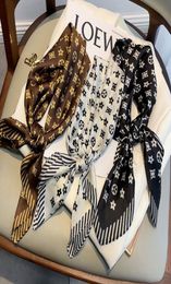 scarf designer scarf Mulberry Silk Scarfs for Women Lightweight Square Satin Head Wrap Medium Headband Shawl twilly Character Lett9472651