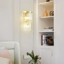 Wall Lamp Nordic Post-Modern Bedroom Bedside Light Luxury Simple Creative Corridor TV Background LED Lam