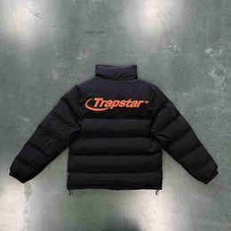 Mens trapstar down jacket black blue embroidery red warm white duck down popular London street hip-hop rapper