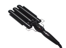 Care Products professional Curling Iron Ceramic Triple Barrel Curler Irons Hair Wave Waver Styling Tools Hairs Styler Wand4069052