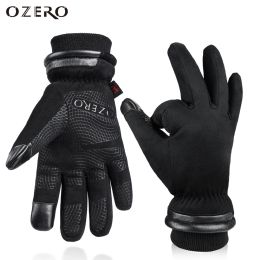Gloves OZERO Winter Gloves Outdoor Sport Shoveling Thermal Snow Warm work Gloves Windproof Skiing Cycling Motorcycle gloves