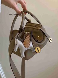 Designer Bag LDy L Layer Osun Head Cowhide Handheld Commuter Linndies Bag High Grade Single Shoulder Crossbody Doctor Bag Small Bag Womens Genuine Leather