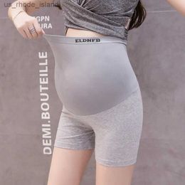Maternity Bottoms Maternity Safety Trousers Summer Thin Anti-Glare Adjustable Bottoming Pregnancy Three-Quarter Trousers Maternity ShortsL2404