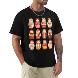 Men's Polos Assorted Matryoshka Nesting Dolls Set T-Shirt Hippie Clothes Tees T Shirt Men