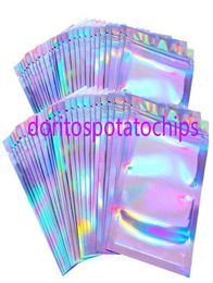 100pcs Lashes Packaging Boxes Idea Holographic Laser Zip Lock Party Favor Bag Eyelashes Lash Empty 528889737