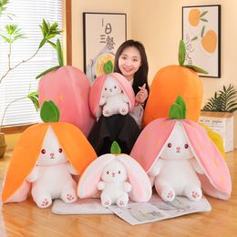 Transform Doll Strawberry Radish Plush Toy Doll Sleeping Pillow Doll Female Children's Day Gift