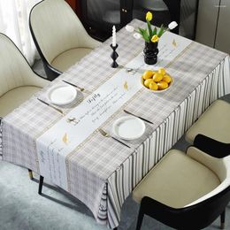 Table Cloth A154tablecloth Fabric Waterproof Anti-scald And Oil-proof No-wash Rectangular Pvc Coffee Dining Mat Desk