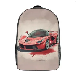 Backpack Passionate Sports Car Graphic Cartoon Aesthetic Backpacks Youth University Lightweight High School Bags Custom Rucksack