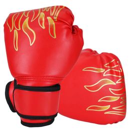 Protective Gear Childrens Boxing Gloves Childrens Boxing Sports Gloves Comfortable Taekwondo Sports Gloves Hitter Protection Red 240424