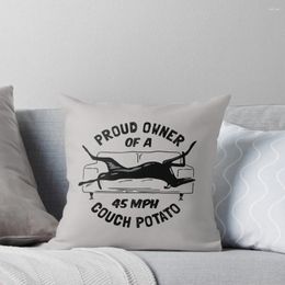 Pillow Proud Owner Of A 45MPH Couch Potato - Funny Greyhound Gift Throw Sofa Cover Set