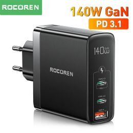 Drills Rocoren 140w Mutiport Usb Charger Pd 3.1 Quick Charge 4.0 Qc 3.0 Type C Fast Charging for Book Pro Iphone 14 Xiaomi Samsung