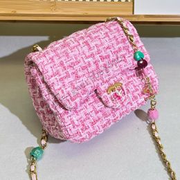 Luxury and fashionable design for women's classic enamel heart-shaped fat little lamb skin material soft and delicate super versatile single shoulder crossbody bag