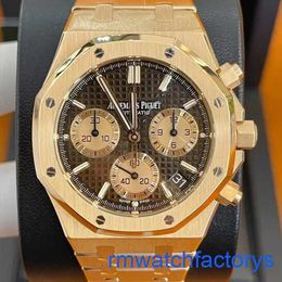 AP Athleisure Wrist Watch Royal Oak 26239OR Coffee Tray 18k Rose Gold Case Automatic Mechanical Men's Swiss Watch Luxury Gauge 41mm