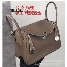 Luxury Bag Lind L 2024 Handsewn Wax Thread Lind Bag Leisure Doctor Womens Bag High End Lind Handbag Handmade Cowhide Bag